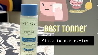 Vince toner review \\ best toner \\ skincare [upl. by Enaira]