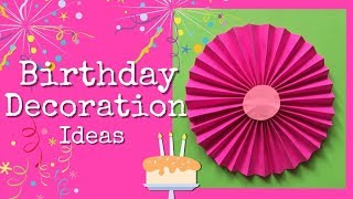 Easy Birthday Decoration ideas Mass Crafts [upl. by Vins]