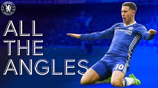 Eden Hazards Stunning Solo Goal v Arsenal 1617  All The Angles [upl. by Dugaid422]