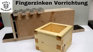 Wie geht das Fingerzinken mit der Oberfräse  einfache Vorrichtung selber bauen 🙂 [upl. by Henn]