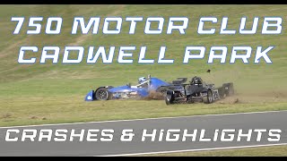 Cadwell Park  750 Motor Club  Crashes amp Highlights 89th July 2023 [upl. by Eerej]