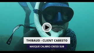 MASQUE CALIBRO de CRESSI l’avis de Thibaud  CABESTO [upl. by Narcho]