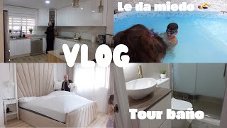 Tour de mi baño terminado operación pañal ya se lo quitamos summervlogs [upl. by Yttel917]