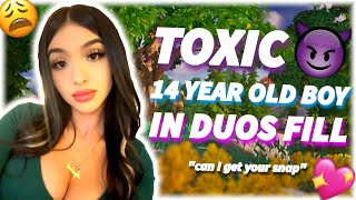 GIRL VOICE TROLLING A TOXIC 14 YEAR OLD 👿😩 [upl. by Yllatan]