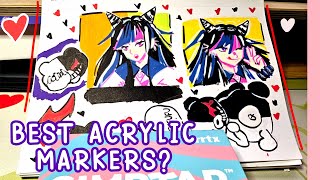 🎨 Attempting traditional art AGAIN  Arrtx Simptap Acrylic Markers Review [upl. by Kory]