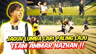 JAGUH LUMBA LARI PALING LAJU TEAM AMMAR NAZHAN   PEREMPUAN ATAU LELAKI LEBIH HEBAT [upl. by Attenaej]