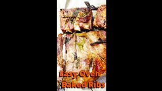 Oven Baked Ribs With Herbs🍗🥩 Ribsalforno Shorts YoutubeVideo BakedRibsRecipe [upl. by Drofnil]