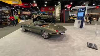 SEMA 2019 Chip Foose Design 1974 Jaguar EType Roadster [upl. by Leba]