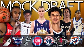 2024 NBA Mock Draft NBA FULL FIRST ROUND MOCK DRAFT  Utility Sports 2024 NBA Mock Draft [upl. by Ailehc]