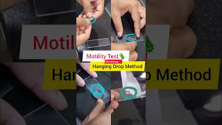 Motility Test 🦠  Hanging Drop Method  MBBS 2nd year practical shorts microbiology bacteria [upl. by Forland]