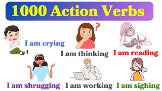 1000 Action Verbs  Action Verbs In English With pictures  Part 1 [upl. by Kiel]