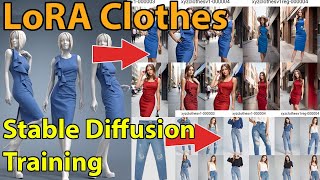 LoRA Clothes and multiple subjects training for Stable diffusion in Kohya ss  Fashion clothes [upl. by Fredericka535]