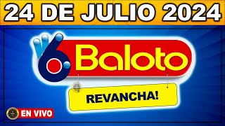 Resultado BALOTO REVANCHA MIÉRCOLES 24 de julio 2024 [upl. by Pasia]