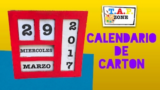 Como hacer un calendario  TAP ZONE [upl. by Teirrah]