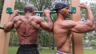 SHREDDED BACK and BICEPS WORKOUT  GoldenArms and RipRight  Thats Good Money [upl. by Eniala]