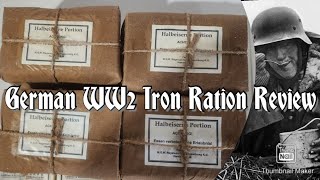 WW2 German Iron Ration Review [upl. by Olnee122]