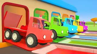 Learn colors with colored tow trucks for kids Helper cars cartoons for kids Animation for kids [upl. by Ayital]