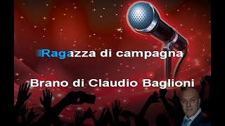 Ragazza di campagna KARAOKE Claudio Baglioni [upl. by Elliot]