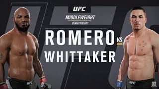 EA Sports UFC 2  Yoel Romero vs Robert Whittaker UFC 213 Full Fight Simulation [upl. by Carl]