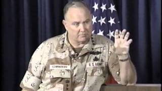 Gen Schwarzkopfs Famed News Conference [upl. by Sheeran]