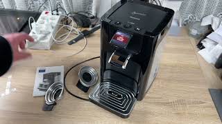 Senseo Quadrante coffee pod machine  Philips Domestic Appliances HD786560 Unboxing amp instructions [upl. by Gussman]