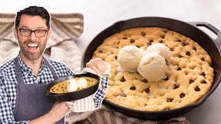 Easy Skillet Cookie Recipe [upl. by Natsreik998]