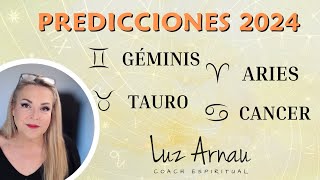 🌟 PREDICCIONES 2024 SIGNOS ZODIACO  PARTE 1  📡 LUZ ARNAU 70 [upl. by Addiego606]