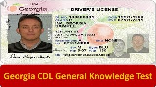 Georgia CDL General Knowledge Test [upl. by Fredric599]