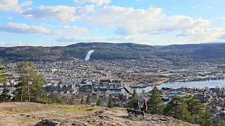 4K Drammen Spiral Viewpoint Norway  Oslo day trip Captions 🎧 Immersive [upl. by Lemart9]