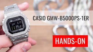 HANDSON Casio GShock Original GMWB5000PS1ER quotFull Metalquot 40th Anniversary RECRYSTALLIZED [upl. by Kirbee608]