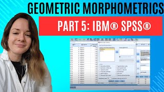 Geometric morphometrics Part 5 SPSS [upl. by Acirfa629]