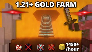 Minecraft 121 Cheap  Powerful Gold Farm JAVA 121 [upl. by Fernand]