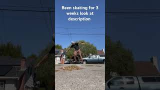 Within 3 weeks ive learned kickflip front shuv and fakie shuv treflip on track for double varial [upl. by Yrreb564]