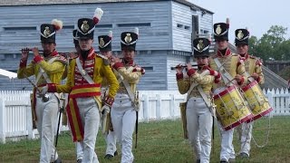 Fort York Fifes amp Drums at Fort George Muster 2015 [upl. by Anital]