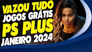 VAZOU TUDO JOGOS PSN PLUS JANEIRO 2024 SÓ JOGÃO [upl. by Renaud]