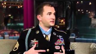 Staff Sgt Salvatore Giunta on David Letterman 20101124 5 [upl. by Tallie]