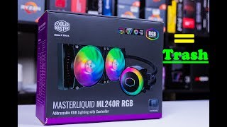 Cooler Master Trash AIO MasterLiquid ML240R RGB [upl. by Kelwunn648]