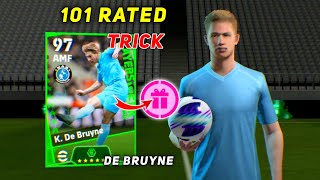 Trick To Get 101 Rated K De Bruyne From Potw Worldwide Pack In eFootball 2024 Mobile [upl. by Bristow]