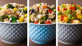 3 Healthy Rice Recipes For Weight Loss [upl. by Anastas562]