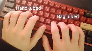 Can You Bag Lube Your Switches  Bag Lubed VS Hand Lubed Sound test [upl. by Anoynek]