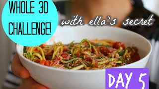 Whole 30 Day 5 Autumn Comfort Zoodles Recipe [upl. by Dhruv]