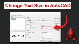 How to change text size in AutoCAD drawings [upl. by Anurb]