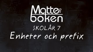 Enheter och prefix  Skolår 7 [upl. by Naej20]