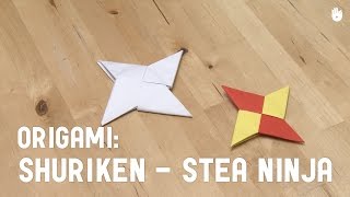 Faceți origami ușor  Stea Ninja  Shuriken [upl. by Aicsile]