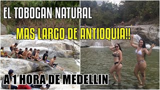 EL TOBOGAN NATURAL MAS LARGO DE ANTIOQUIA😱Charco El Guamo [upl. by Llener872]