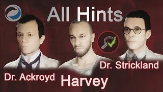 All hints for Dr Ackroyd Dr Strickland amp Harvey Fiddick  Vampyr [upl. by Acirrehs]