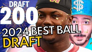 Fantasy Football Draft For 500000 SPAGS STREAMS 200  2024 Best Ball Draft 200  201 [upl. by Hare476]