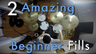 2 Amazing Beginner Drum Fills  Beginner Drum Lesson  Drum Beats Online [upl. by Mathias]