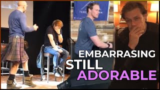 FUNNY amp EMBARRASSING Sam Heughan Moments on Panels [upl. by Ameen]