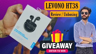 Lenovo HT38 Review And Unboxing  Best Earbuds Under 2000 In Pakistan  Earbuds Overview in 2023 [upl. by Eenerb]